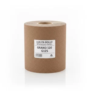 Lija En Rollo Respal Papel G125 Gr120 - Imagen 1