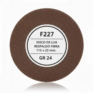 Disco De Lija Respaldo Fibra F227 115x22mm. Gr 24 - Imagen 1