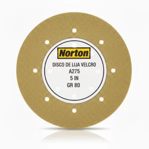 Disco De Lija Velcro A275 5 Gr80 Norton - Imagen 1