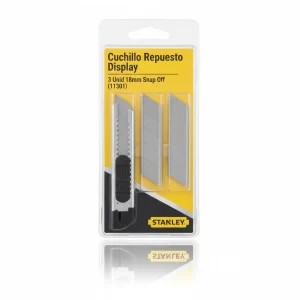 Cuchillo Repuesto Display 3 Unid 18mm Snap Off (11301) - Imagen 1