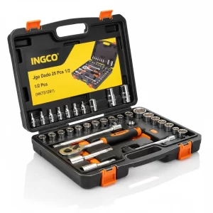 Jgo Dado 25 Pcs 1/2 Caja Plastica Ingco (hkts12251) - Imagen 1