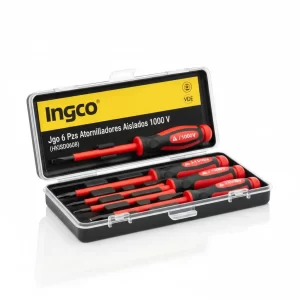 Jgo 6 Pzs Atornilladores Aislados 1000 V Ingco (hkisd0608) - Imagen 1