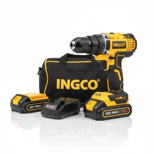 Taladro Inalambrico 20v+2bat+cargador+bolso Cdli2002 Ingco - Imagen 1