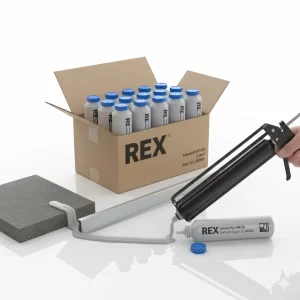 Sellante Pu Gris Rf228 Cartucho 310ml (caj 12)(30209) Rex - Imagen 1