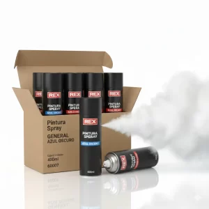 Pintura Spray General Blanco Brill 400ml 6 Uni (60007) Rex - Imagen 1