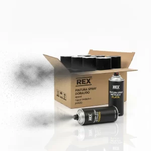 Pintura Spray Metalico Plata 400ml 6 Uni (60026) Rex - Imagen 1