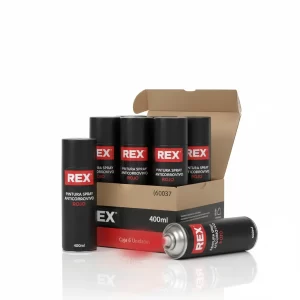 Pintura Spray Anticorrosivo Rojo 400 Ml 6 Uni (60037) Rex - Imagen 1