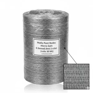 Malla Pant Redes Hierro Galv 0.3mmx0.9mt (rollo 30 Mt) - Imagen 1
