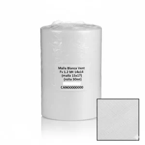 Malla Blanca Vent Fv 1.2 Mt 14x14 (malla 15x17) (rollo 30mt) - Imagen 1