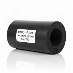 Empaq. 1/8 X 1mt. Neopreno (goma) Con Tela - Imagen 1