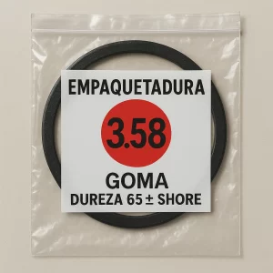Empaquetadura Marca 3.58 Goma Dureza 65 +-  Shore - Imagen 1