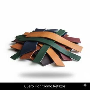 Cuero Flor Cromo Retazos - Imagen 1