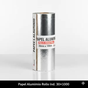 Papel Aluminio Rollo Ind. 30x100 - Imagen 1