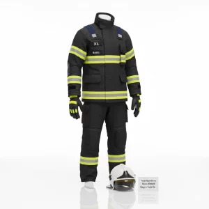 Traje Bombero Basic En469 Negro Talla Xl - Imagen 1