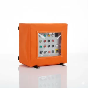 Funda Tablero Tela Naranja Cubierta Transparente - Imagen 1